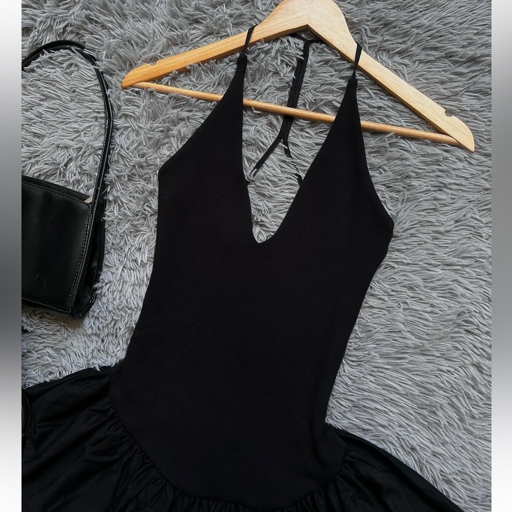 Zara Black Ruffle Dress - Picture 3 of 3